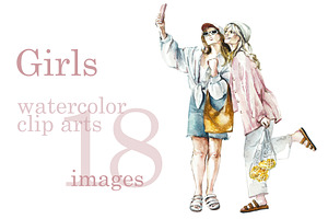 Female watercolor illustrations, a Person Illustration by Budogoshch