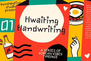 Hwaiting Handwriting - Korean Vibes, a Font by Konstantine Studio