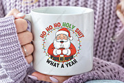 Ho Ho What a Year Santa Christmas, an Illustration by CraftArtStudio (Thumbnail 2 of 4)