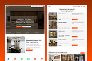 Construction Company Figma Template, an UI Kit Template by Rozepaars Design (Thumbnail 2 of 8)