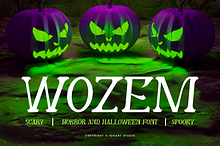 Wozem - Halloween Horror Font