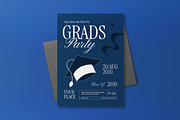 Blue Graduation Party Invitation, an Invitation Template by graphicook (Thumbnail 5 of 6)