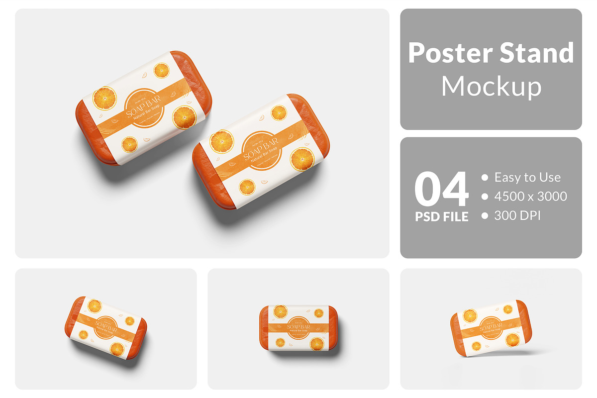 Soap bar Packaging Mockup, a Packaging Mockup by Hazzpro_Std (Photo 1 of 5)