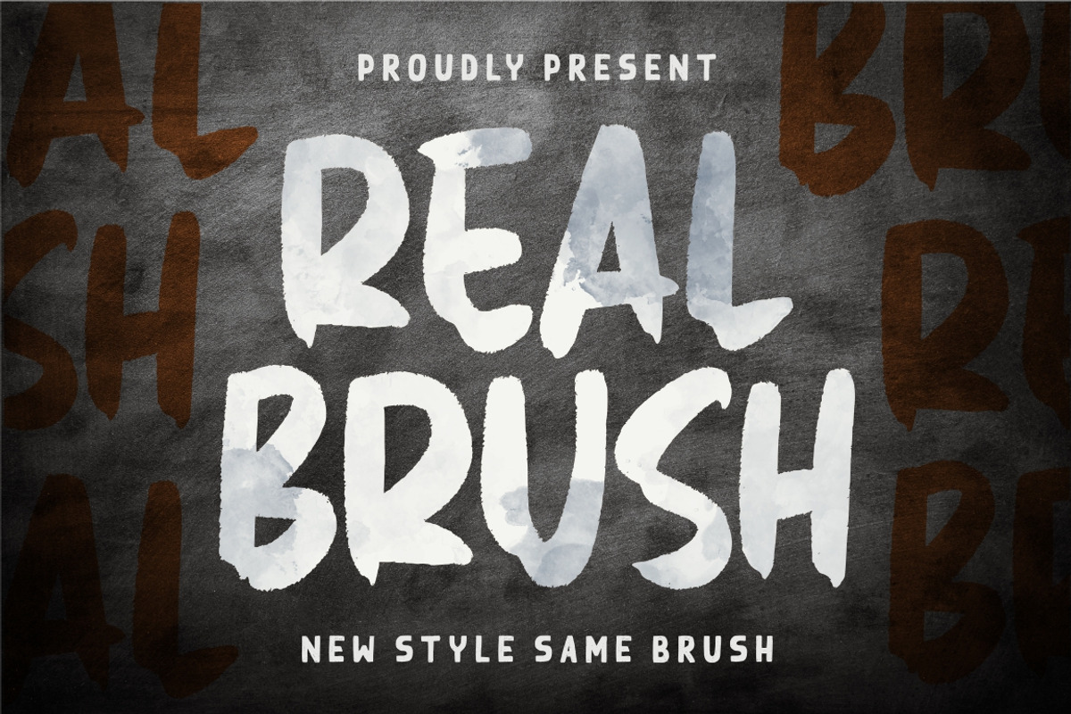 Real Brush - Handbrush Font