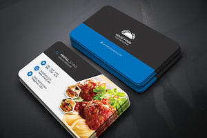 Restaurant Business Cards 2 in 1