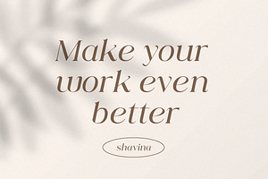 Shavina Serif Typeface