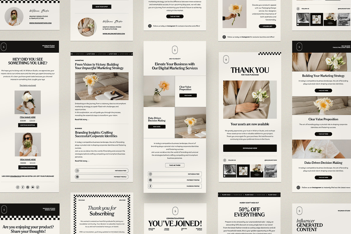 SERE / Newsletter Template, an Email Template by Wildnun Studio (Photo 1 of 18)