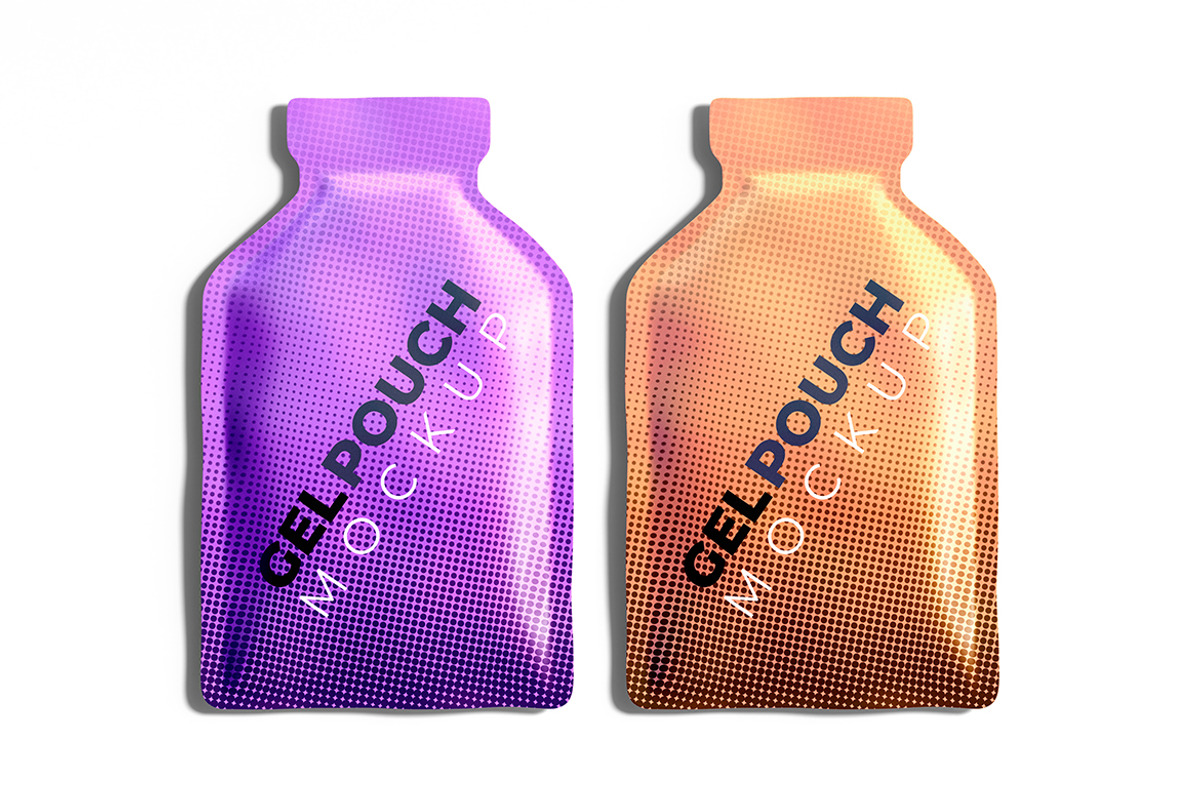 Two Gel Pouch Packs Mockup, a Product Mockup by McLittle Stock (Photo 1 of 2)