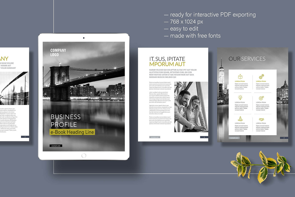 Business Profile E-Book Layout, a Templates & Theme by R-studio (Photo 2 of 10)
