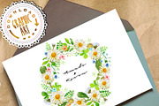 Daisies Bouquet Clipart Watercolor, a Decorative Illustration by Download Graphic Art (Thumbnail 5 of 8)