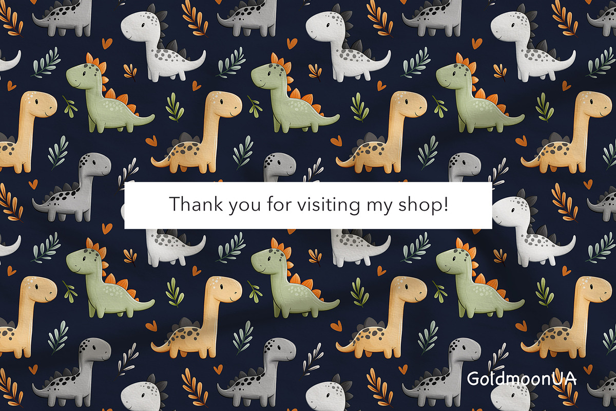 Roar baby roar Patterns & Clipart, an Animal Illustration by GoldmoonUA (Photo 5 of 5)