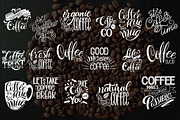 Coffee Quotes Lettering Set, a Decorative Illustration by Kandella's Art (Thumbnail 2 of 9)