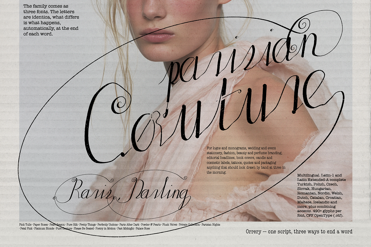 Orrery Orbit - Orbiting Font!, a Handwritten Font by Lilithcollageart (Photo 1 of 10)