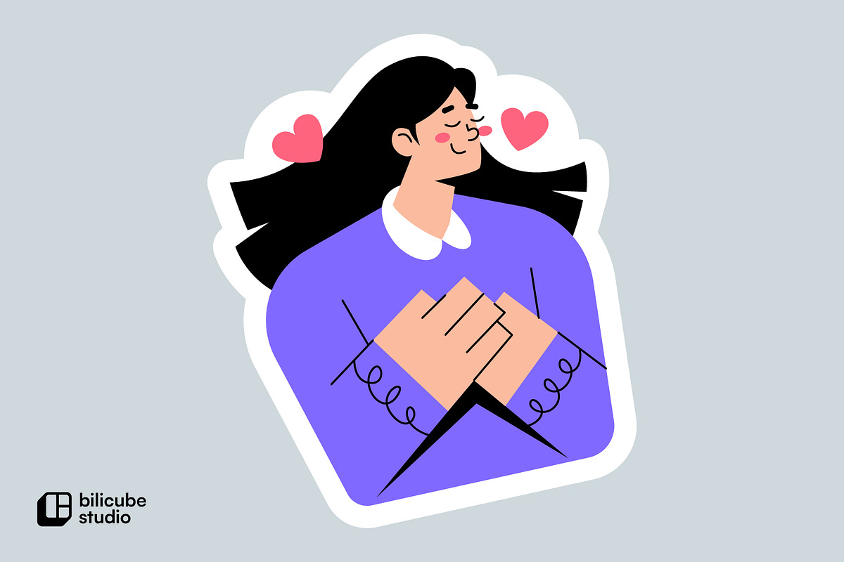 Gratitude Vector Illustration, a Person Illustration by Bilicube Studio (Photo 3 of 3)