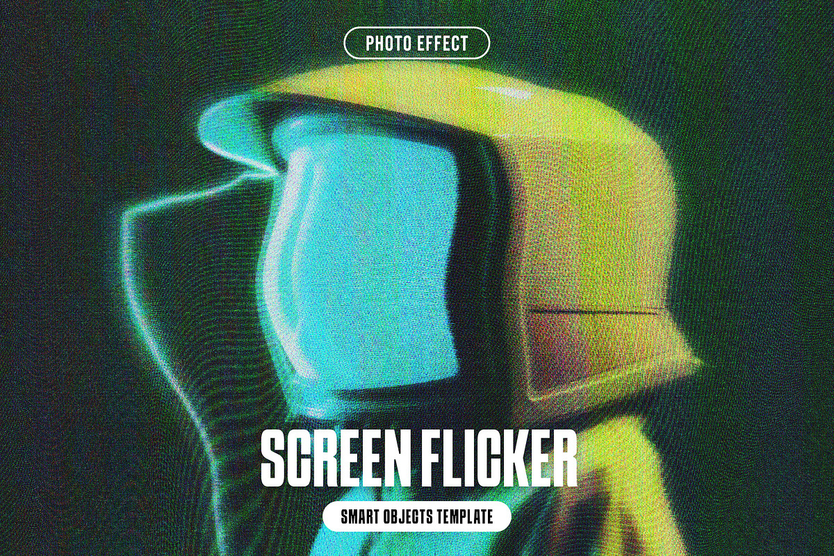 Screen Flicker Photo Effect, a Layer Style Add-On by iDoodle Studio