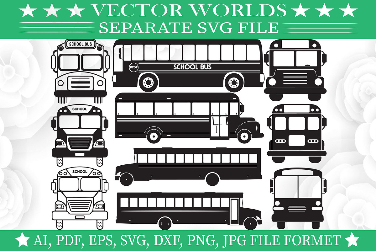 School Bus Svg, School, Bus Svg, an Object Graphic by VectorWorlds (Photo 1 of 3)