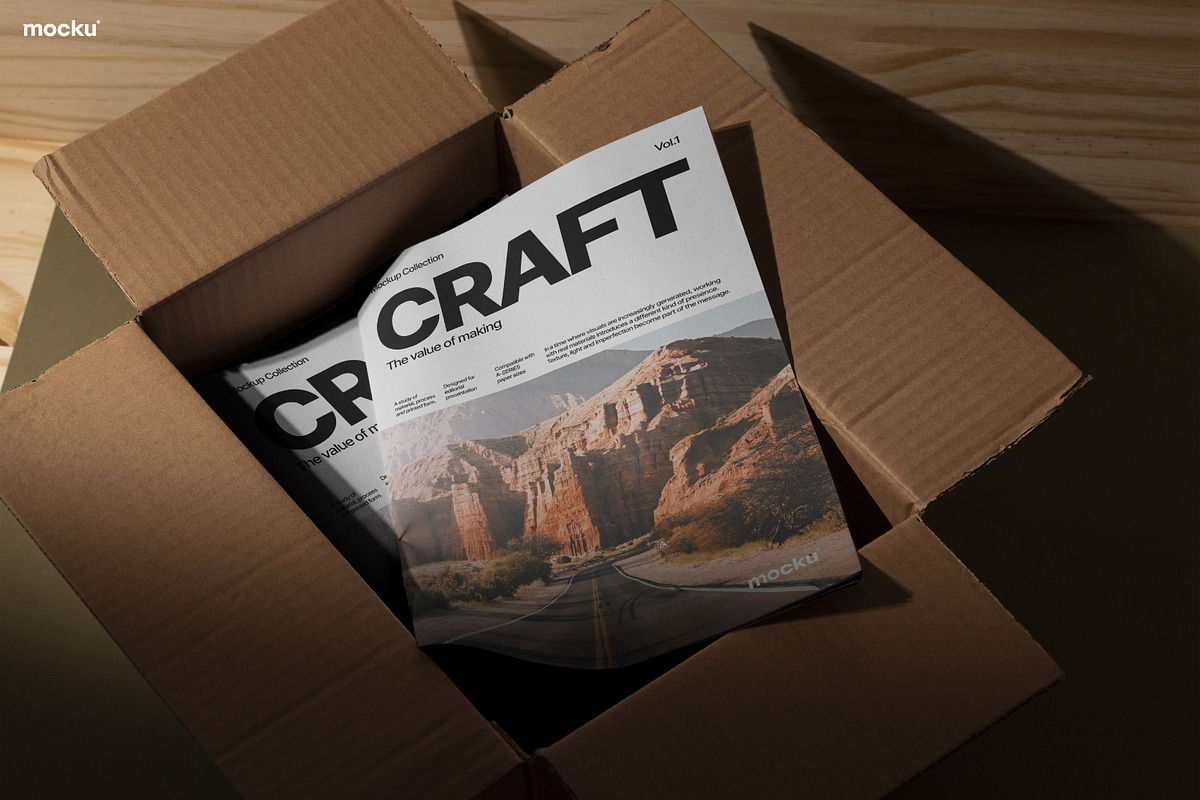 Newsprint Magazine Mockup Set, a Books & Magazine Mockup by Mocku (Photo 6 of 21)