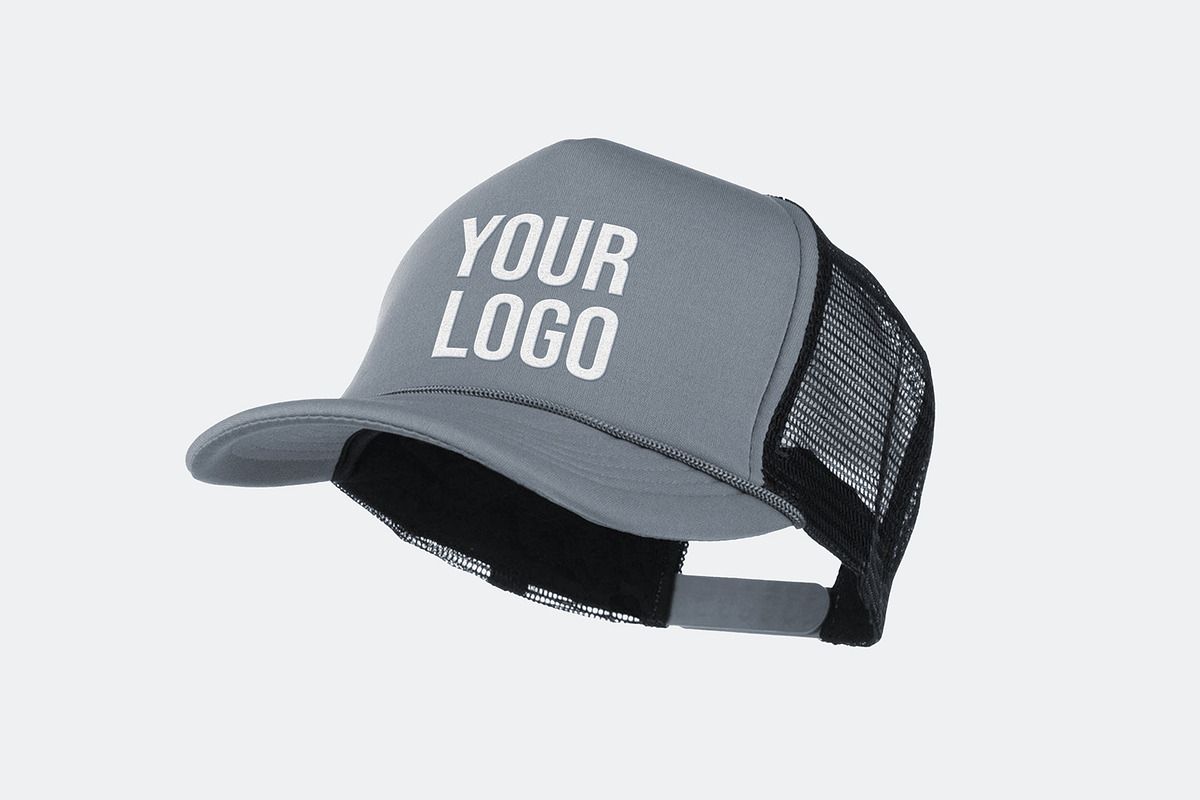 Sports cap logo branding mockup, a Merchandise Mockup by Creativeadi