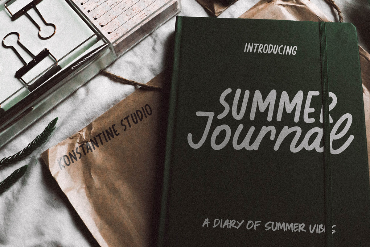 Summer Journal - Scrapbook Fonts