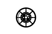 Classic Film Reel Silhouette Set, a Graphic by Designer_Momina (Thumbnail 8 of 14)