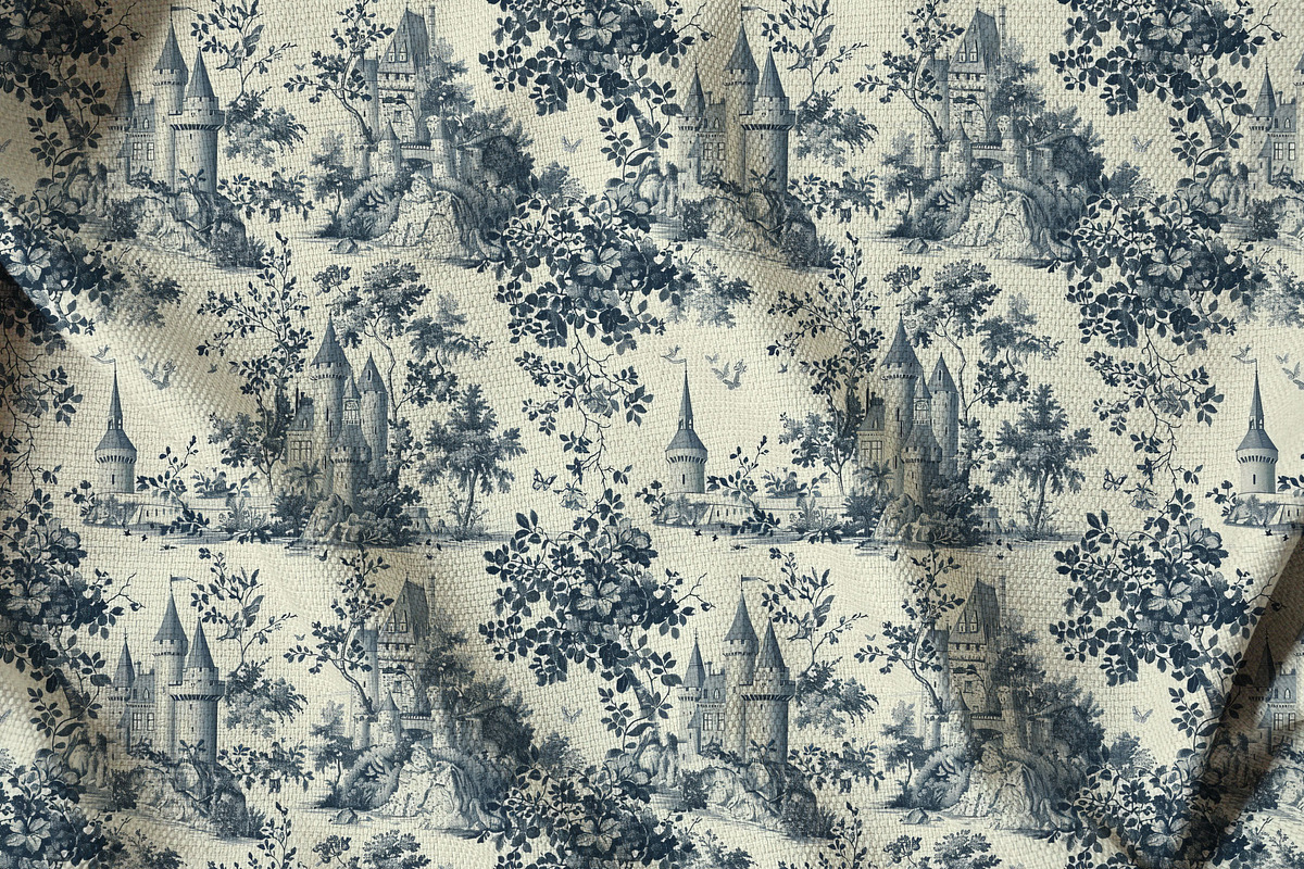 Toile Vintage Print Design Patterns
