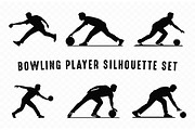 Bowling Player Silhouette SVG Se, a Sport Illustration by Gfx Expert Team (Thumbnail 3 of 3)
