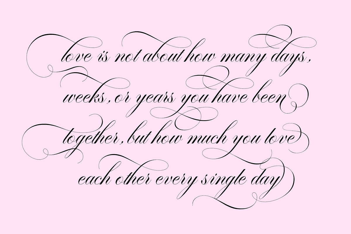 Garncoleia - Romantic Script Family, a Script Font by Sealoung (Photo 6 of 12)