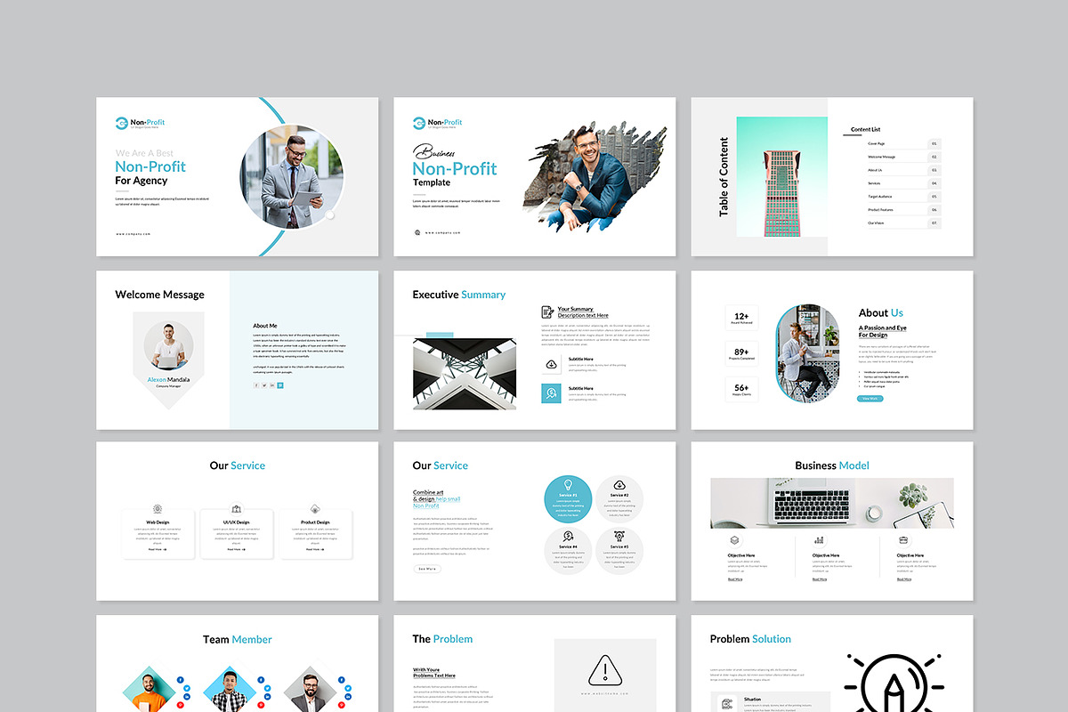 Non Profit Presentation Template, a Presentation Template by GenerousArt (Photo 6 of 8)