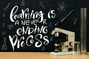 School days-clipart+lettering, an Education Illustration by Astarte_design (Thumbnail 3 of 11)