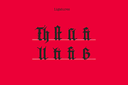 Landsknecht's Sword Blackletter font, a Blackletter Font by kaer_shop (Thumbnail 11 of 11)