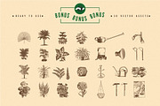 Trippy Safari Font & Illustrations, a Font by Maison Octave (Thumbnail 5 of 5)