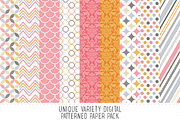 Coral & Pink Digital Pattern Paper, a Pattern Graphic by Angie Sandy (Thumbnail 1 of 2)