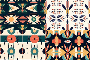 20 Seamless Boho Tribal Patterns