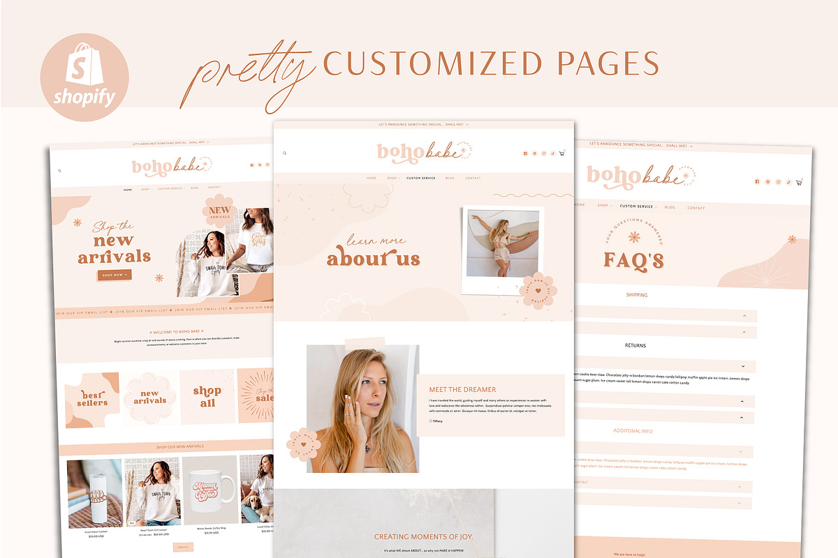 Shopify Theme - Neutral Boho, a Shopify Template by Macarons and Mimosas (Photo 7 of 9)