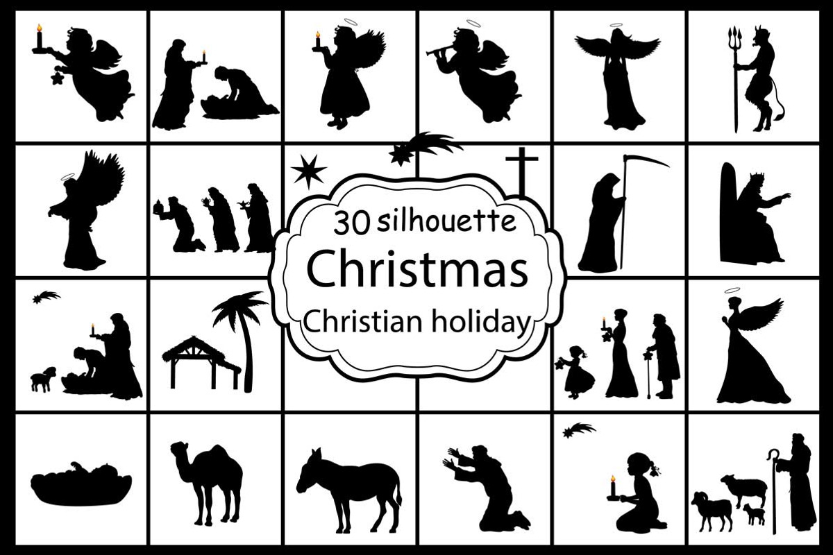 30 Silhouettes Christmas Nativity, an Icon by kozyrevaelena (Photo 1 of 3)