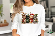 Christmas Cats PNG, a Seasonal Illustration by Craft Nest (Thumbnail 3 of 6)