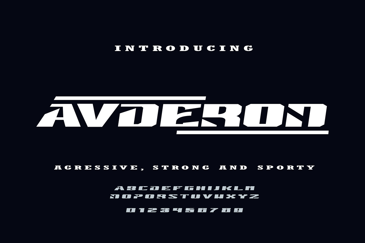 Avderon - Aggressive Font, a Symbol Font by ivan_artnivora (Photo 1 of 4)