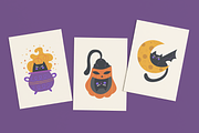 Catoween • halloween cat clipart, a Seasonal Illustration by dariikos (Thumbnail 11 of 16)