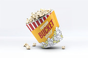 Popcorn Bucket & Cup Mock-Up, a Product Mockup by DesignRushMarket (Thumbnail 9 of 9)
