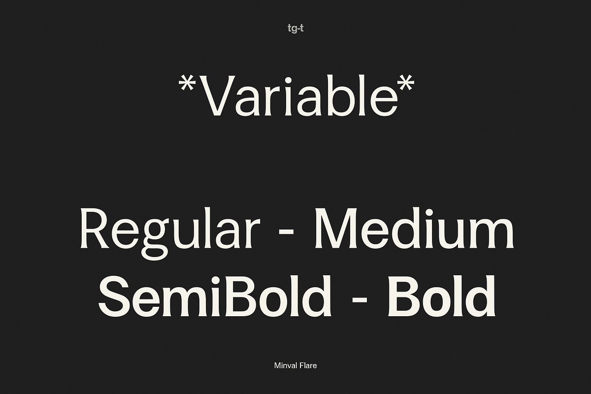 Minval Flare | Modern Flare Font, a Serif Font by Tiga Type (Photo 4 of 14)