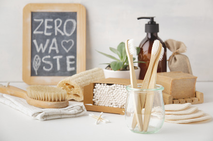 Zero waste concept ecofriendly bat stock photo containing accessories and, a Health & Medical Photo by Natalia Klenova's Shop