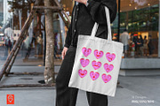Love Heart Emoji Expressions Bundle, an Illustration by shaondesigns (Thumbnail 4 of 9)