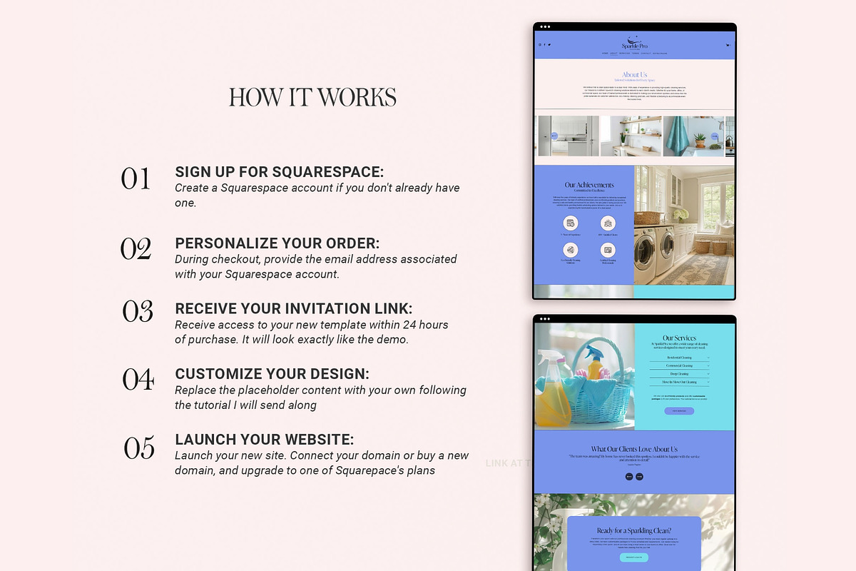Cleaning Services Website Template, a Squarespace Template by 3.14&Co (Photo 8 of 9)
