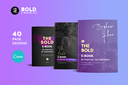 Canva Bold Ebook Template, a Templates & Theme by ZohairKhanLtd (Thumbnail 1 of 9)