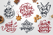 Christmas time lettering pack, a Decorative Illustration by Lettering_Logo (Thumbnail 6 of 11)