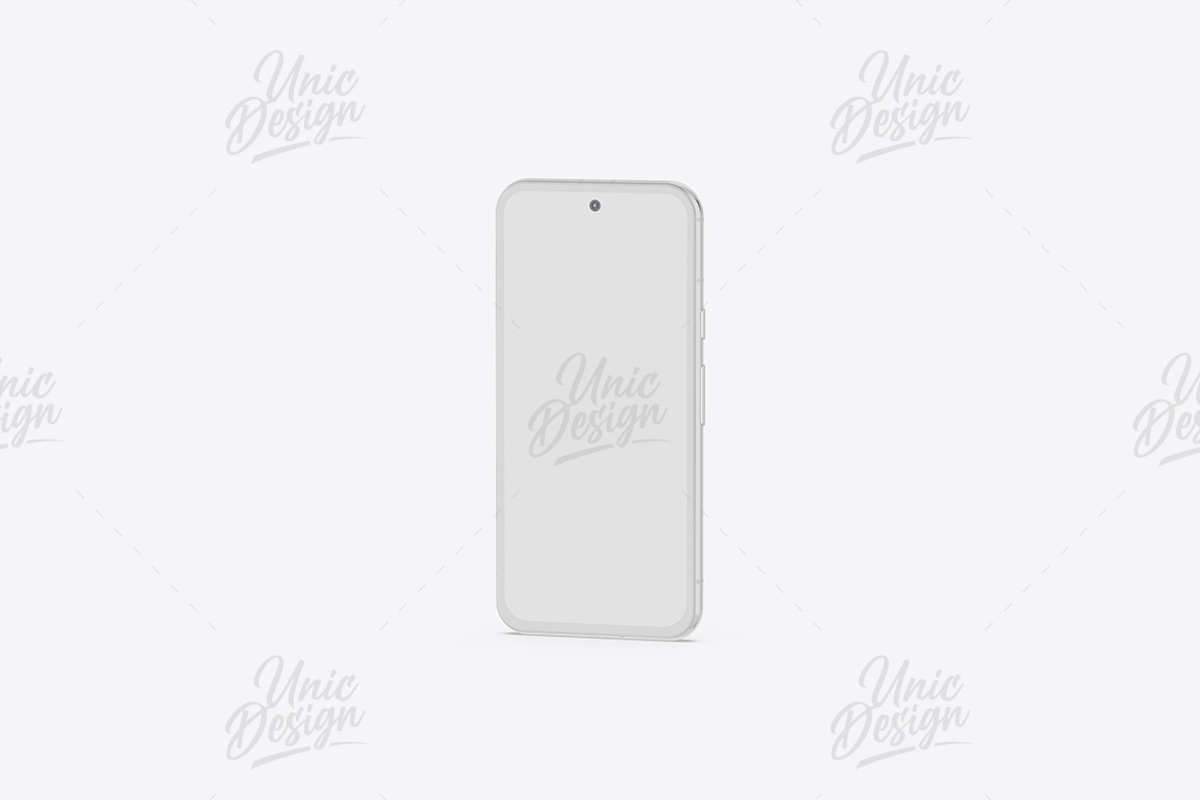Google Pixel 8A Phone Mockup, an Android Mockup by UnicDesign (Photo 4 of 15)