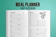 Meal Planner KDP Interior, a Templates & Theme by MatiArtShop (Thumbnail 1 of 2)