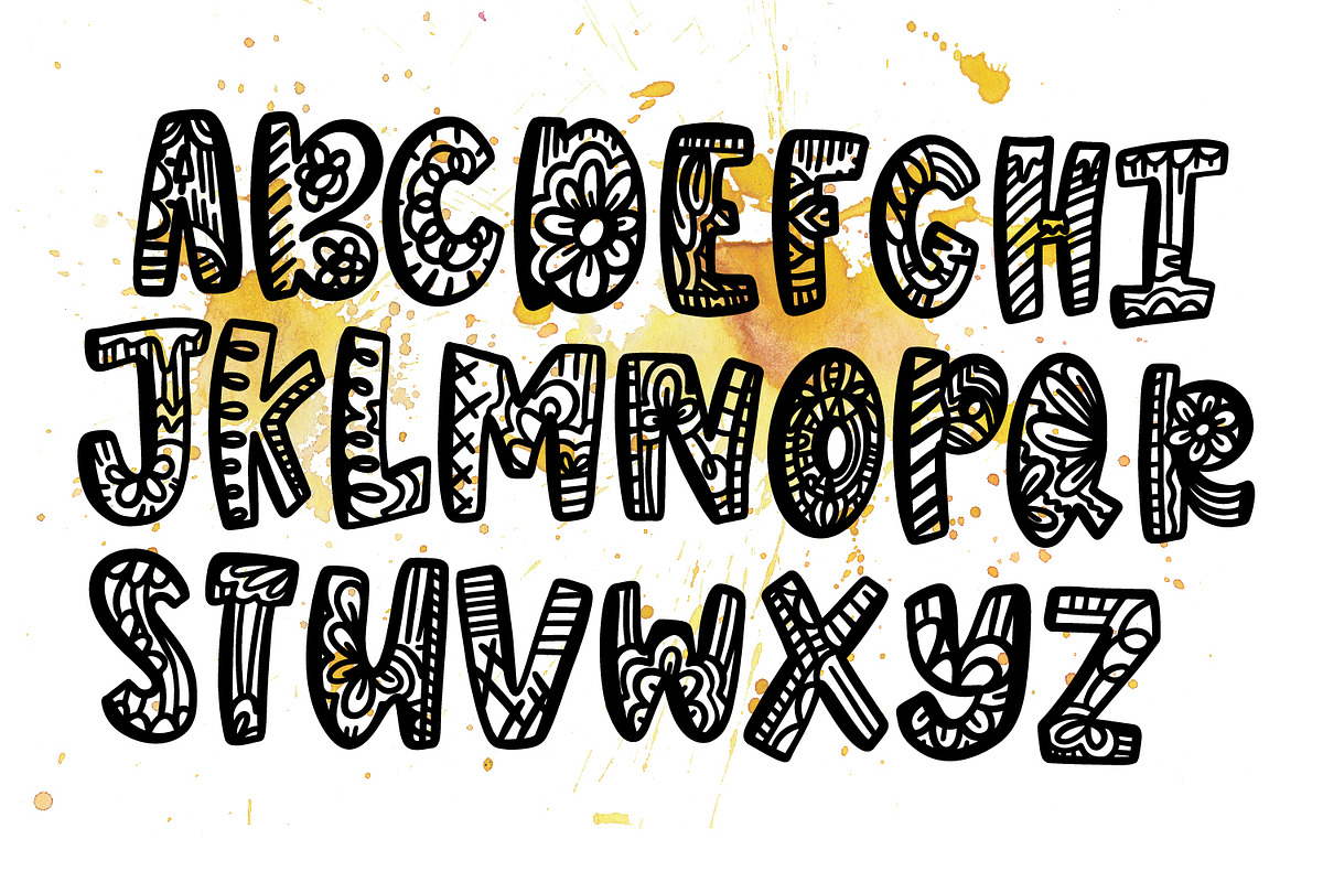 George Lincoln - A Silly Drawn Font preview 3