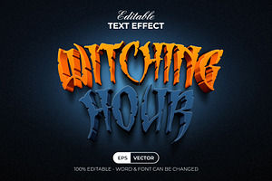 Halloween Text Effect 3D Style, a Layer Style Add-On by Mockmenot