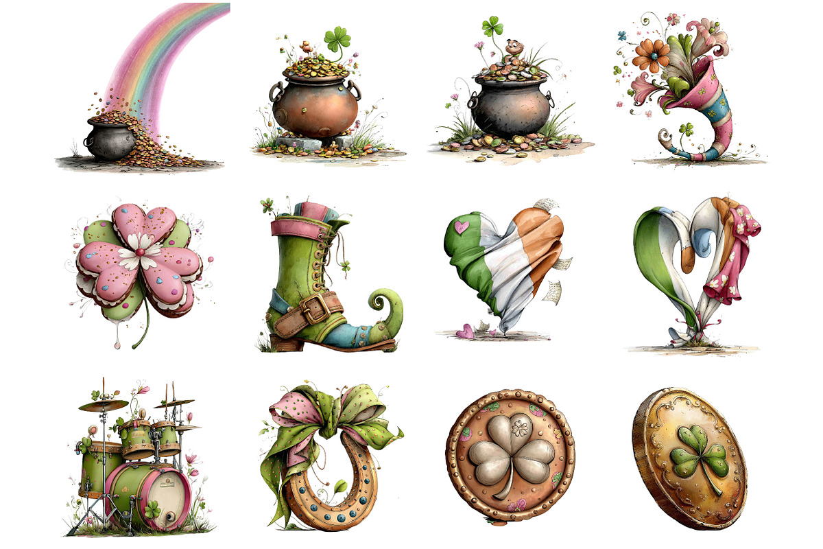 St. Patrick's Day Clipart, an Illustration by DreamArtGraphic (Photo 2 of 4)